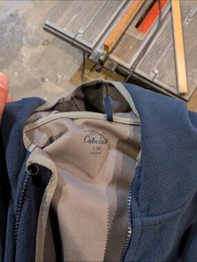Cabela's Men's Navy Lightweight Fleece Jacket